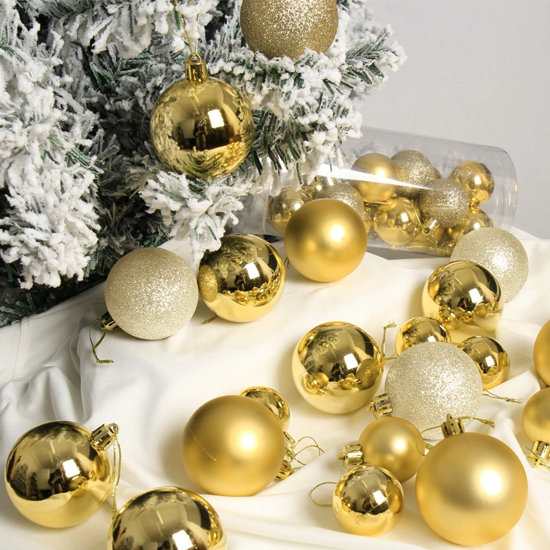 Wholesale Christmas Tree Ornament Decoration 4cm Plastic Christmas Ball