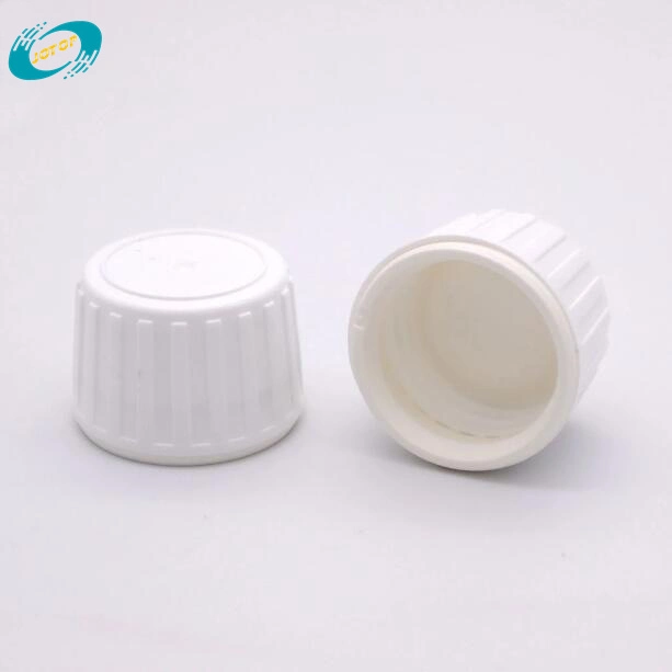 Tamper Evident Plastic Cap with Inner Plug for DIN28 Syrup Glass Bottles