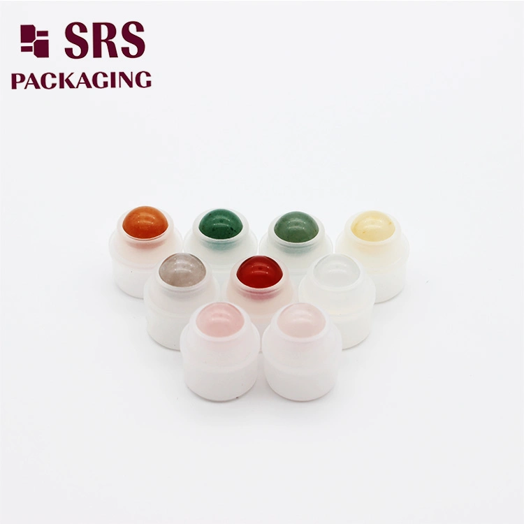 Cosmetic Roll On 5mm 8mm 10mm 20mm 25mm 25.4mm 35.56mm Stainless Metal Steel color Jadestone Glass Jade Massager Stone 1&quot; 1.14&quot; 1.4&quot; Plastic Hollow Roller Ball