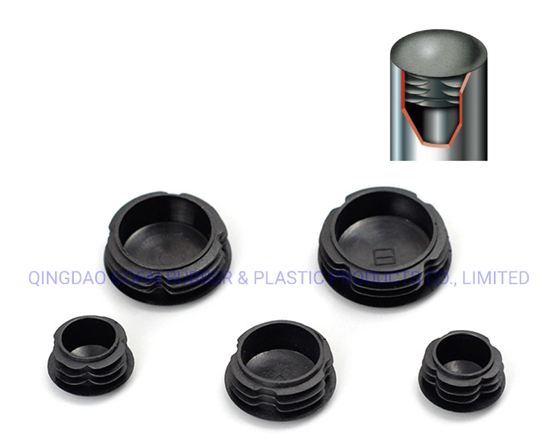 High Quality Round Plastic Insert End Cap for Stainless Steel Tube / 32mm 38mm 10mm-60mm Plastic Pipe Plug