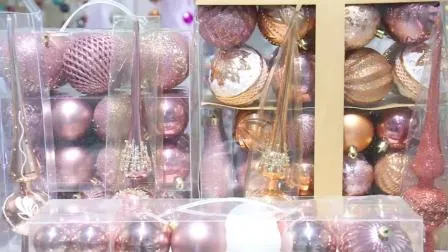 Wholesale Christmas Decoration 6cm Plastic Ball for Christmas Tree Hanging Decoration