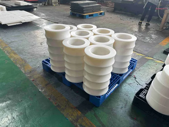 UHMWPE Guide Rail Mechanical Parts PE Machined Parts